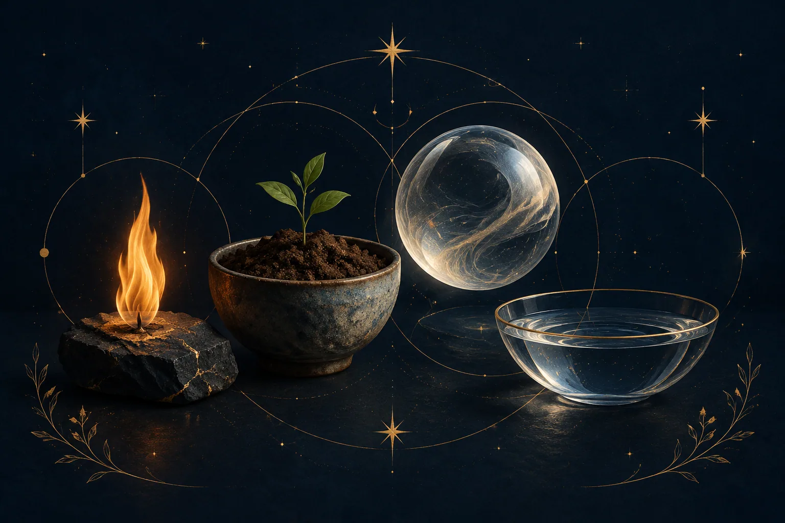 Los cuatro elementos del zodiaco y cómo influyen en tu día a día