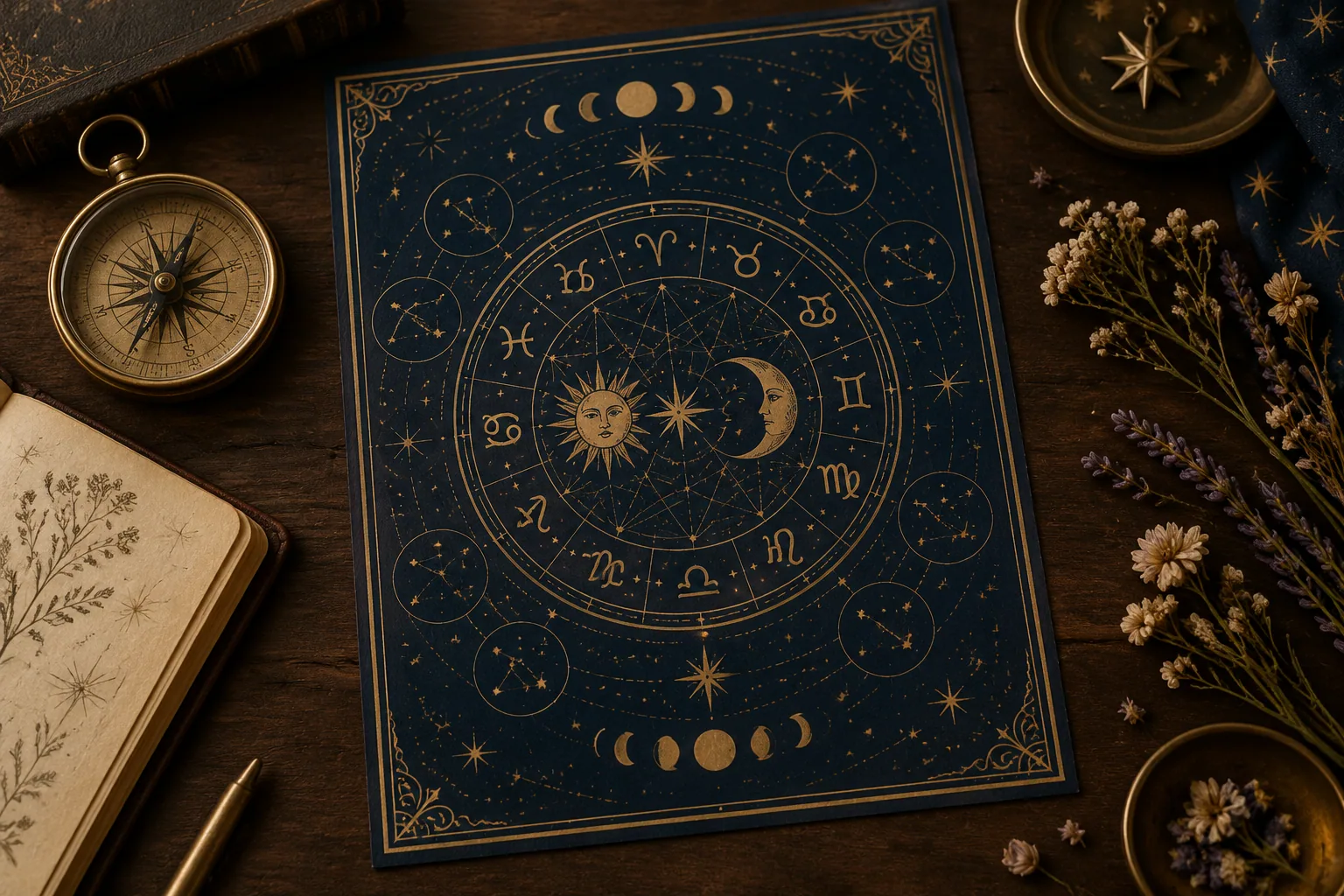 Zodiac compatibility chart: how elements and transits shape your love life